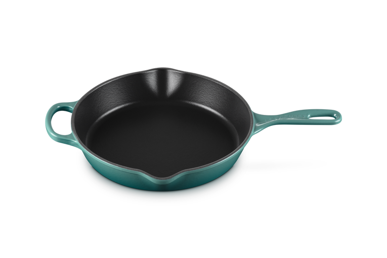 Le Creuset 30cm Signature Iron Handle Skillet - Bleu Riviera