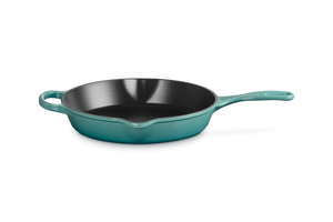 Le Creuset 26cm Signature Iron Handle Skillet - Bleu Riviera FLOOR MODEL