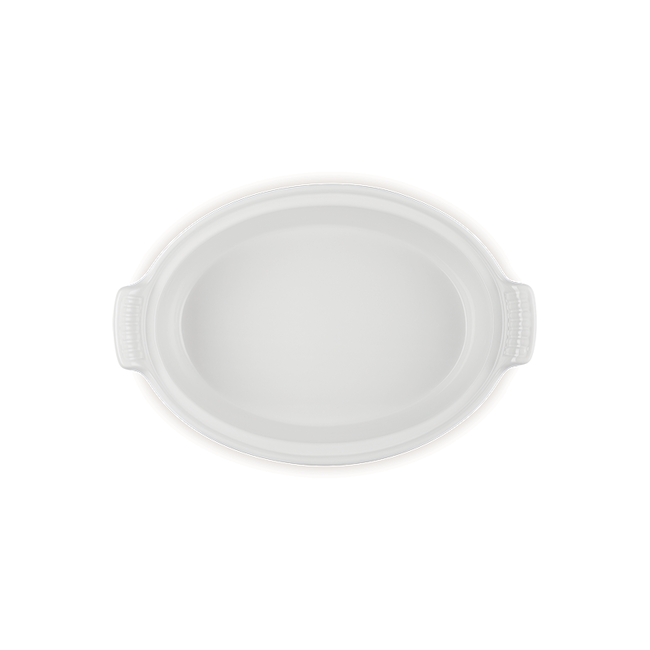 Le Creuset Heritage 3.8L Oval Casserole with Lid - Meringue