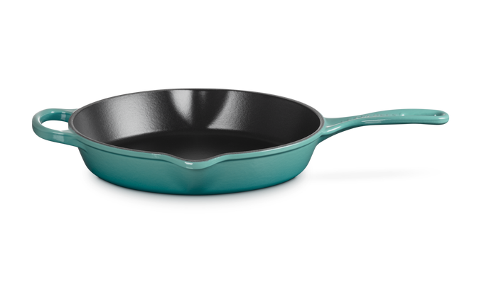 Le Creuset 30cm Signature Iron Handle Skillet - Bleu Riviera