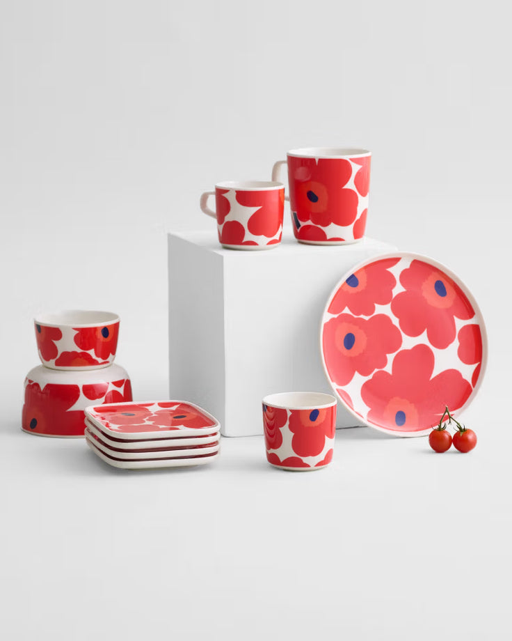 Marimekko Large Mug /400 ml / 13.5 oz - UNIKKO Red