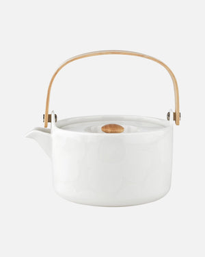 Marimekko Oiva Teapot - UNIKKO White
