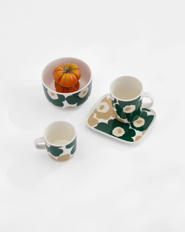 Marimekko Oivo Bowl / 12.5cm /4.9" - UNNIKO Green / Beige
