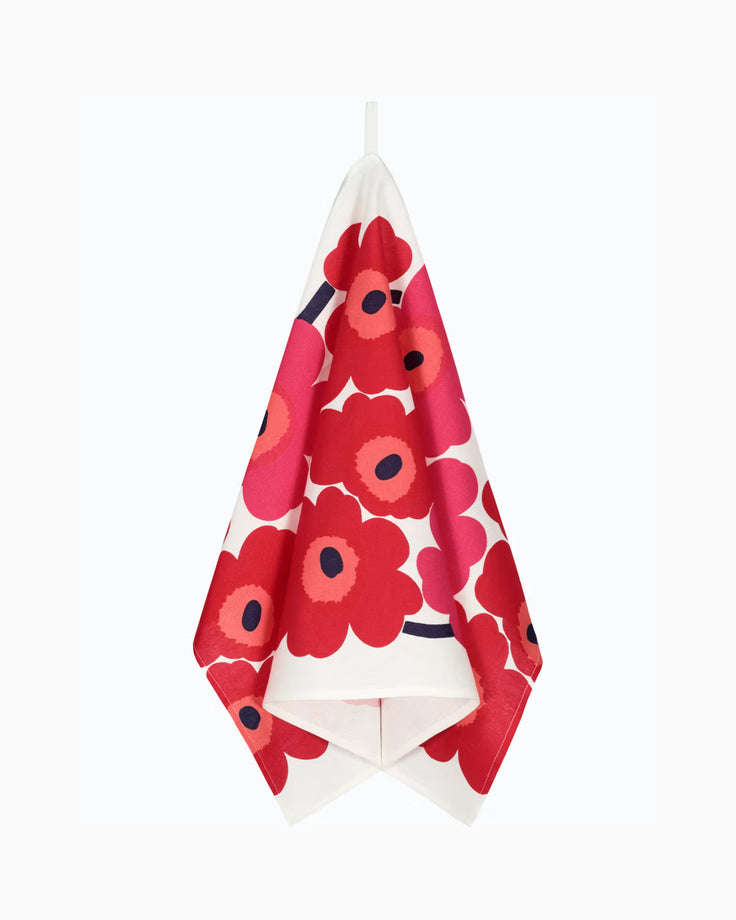 Marimekko Tea Towel Set of 2 - UNIKKI Red