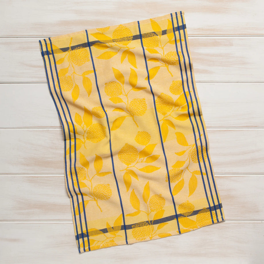 Now Designs Cotton Dishtowel - Lemons Jacquard