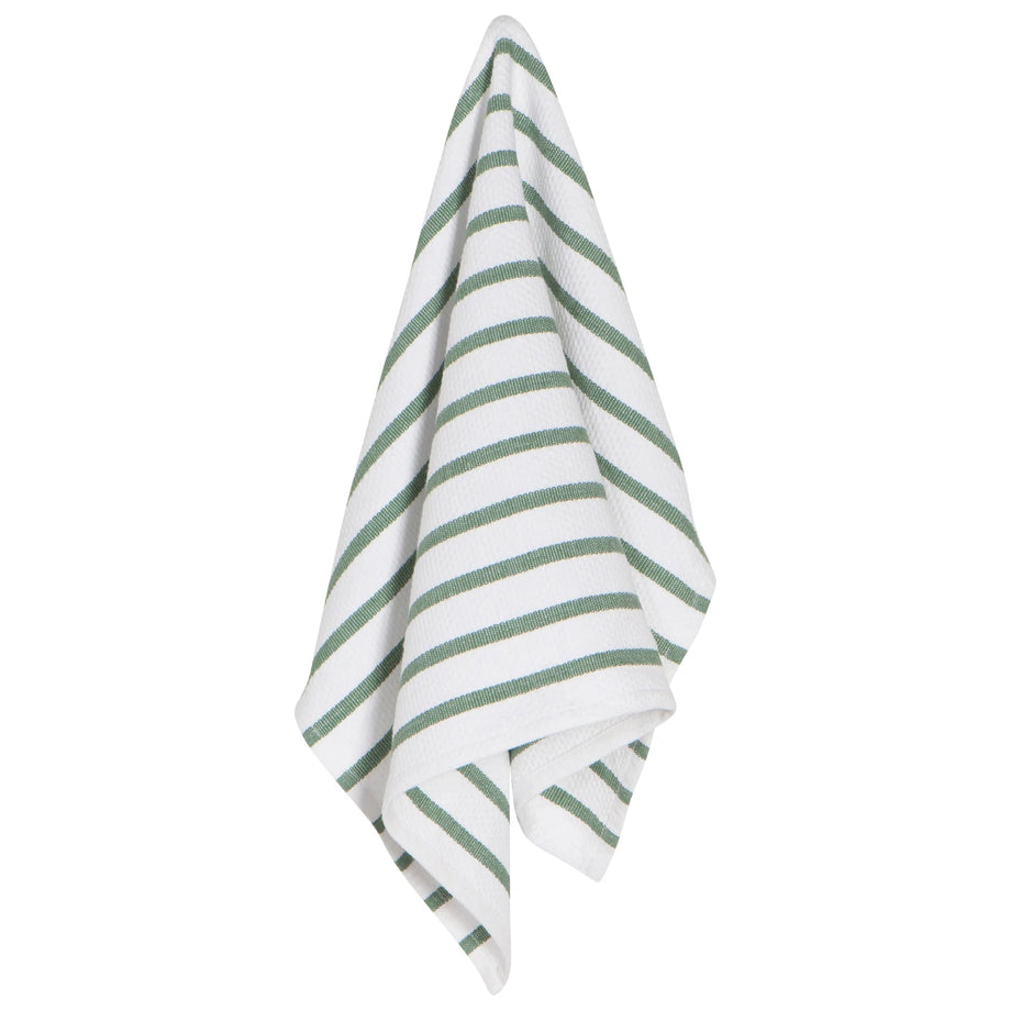 Now Designs Basketweave Dishtowel - Elm Green