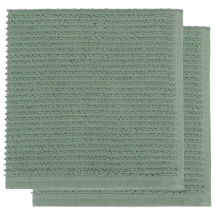 Torchons Ripple Now Designs - Lot de 2 - Vert orme