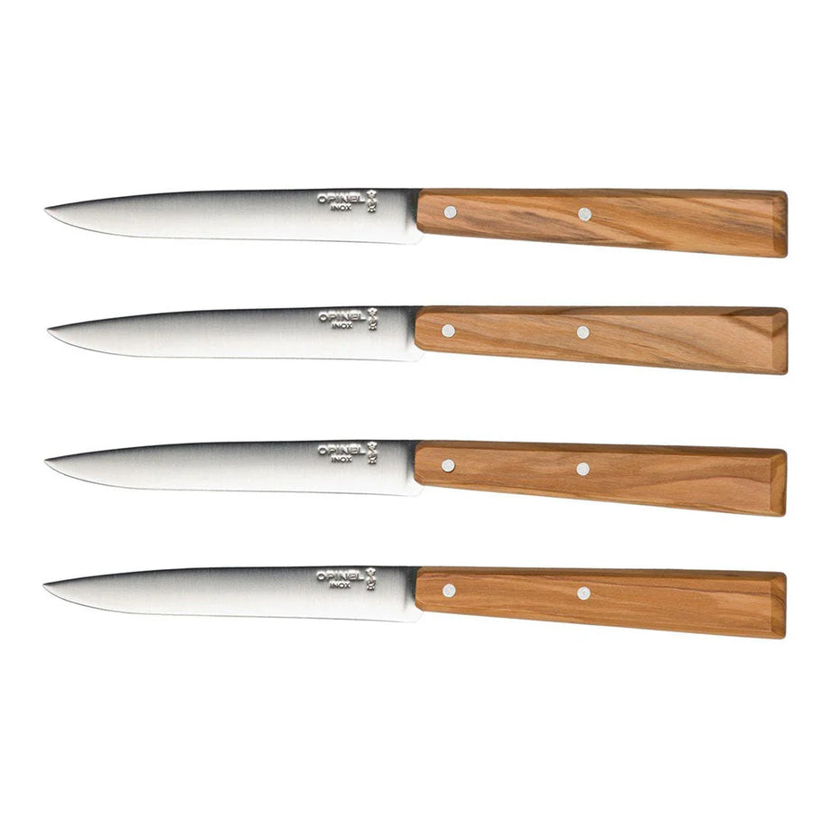 Opinel Bon Appétit Steak Knives Olive Wood - Set of 4