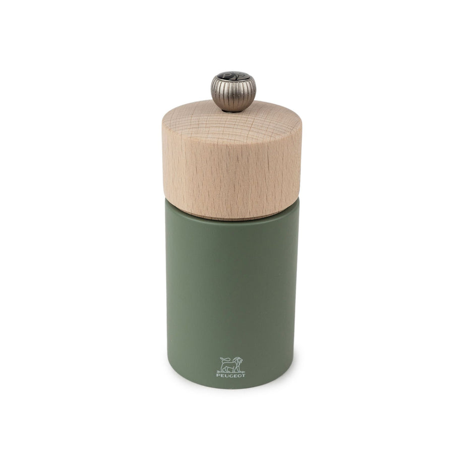 Peugeot Boreal Pepper Mill, Wood, Forest Green, 12 cm / 5 "