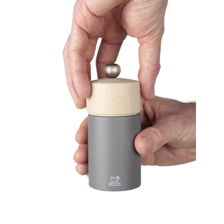Peugeot Boreal Pepper Mill, Wood, Rock Gray, 12 cm / 5 "