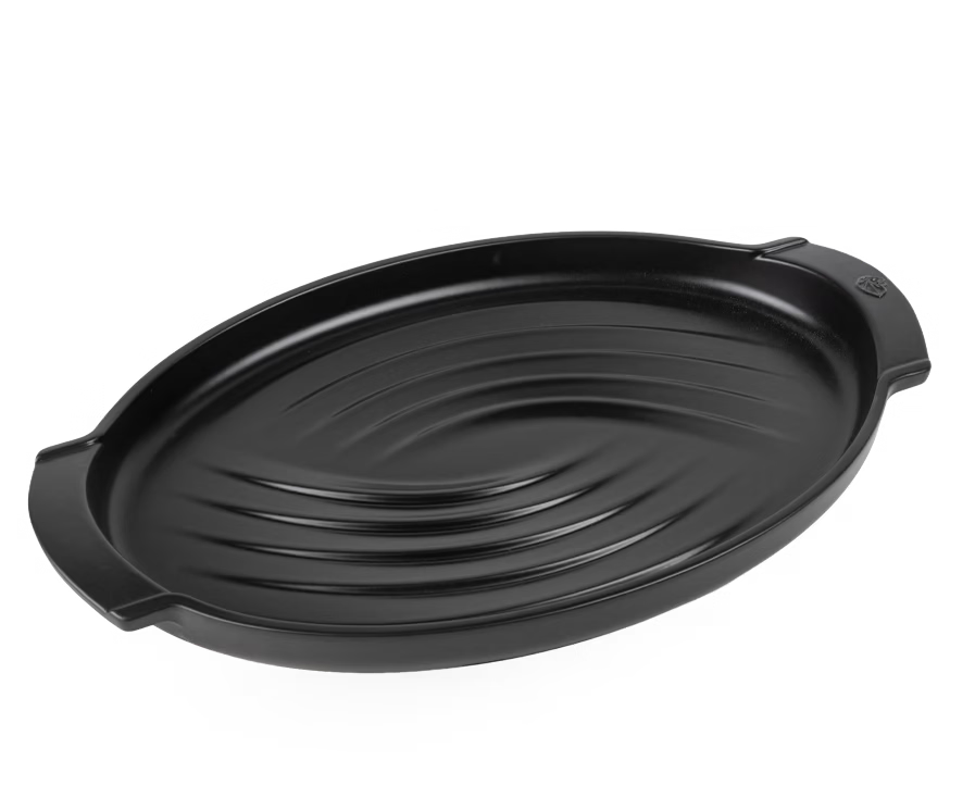 Peugeot Grill To Table Plat grill ovale en céramique / 41 cm / 16" - Noir