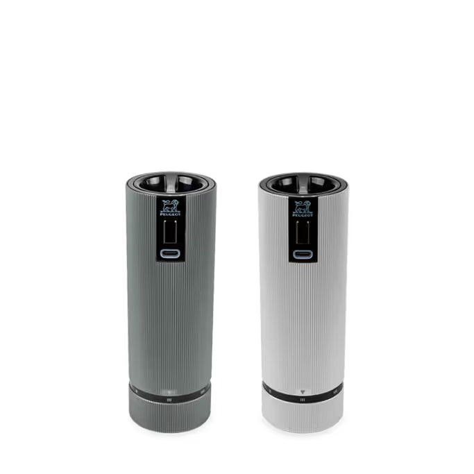 Peugeot Line Electric Duo u’Select Pepper & Salt Mill Set, Carbon & Aluminum, 15 cm – 6 "