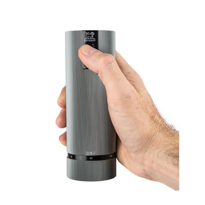 Peugeot Line Electric Duo u’Select Pepper & Salt Mill Set, Carbon & Aluminum, 15 cm – 6 "
