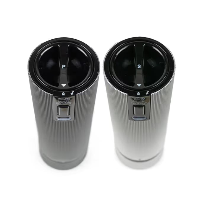 Peugeot Line Electric Duo u’Select Pepper & Salt Mill Set, Carbon & Aluminum, 15 cm – 6 "