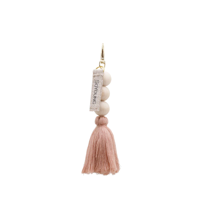 SoYoung Single Beaded Tassel -  Muted Clay