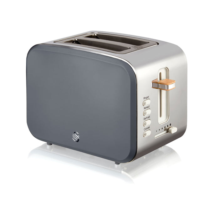 Salton Swan Nordic 2 Slot Toaster - Slate Grey