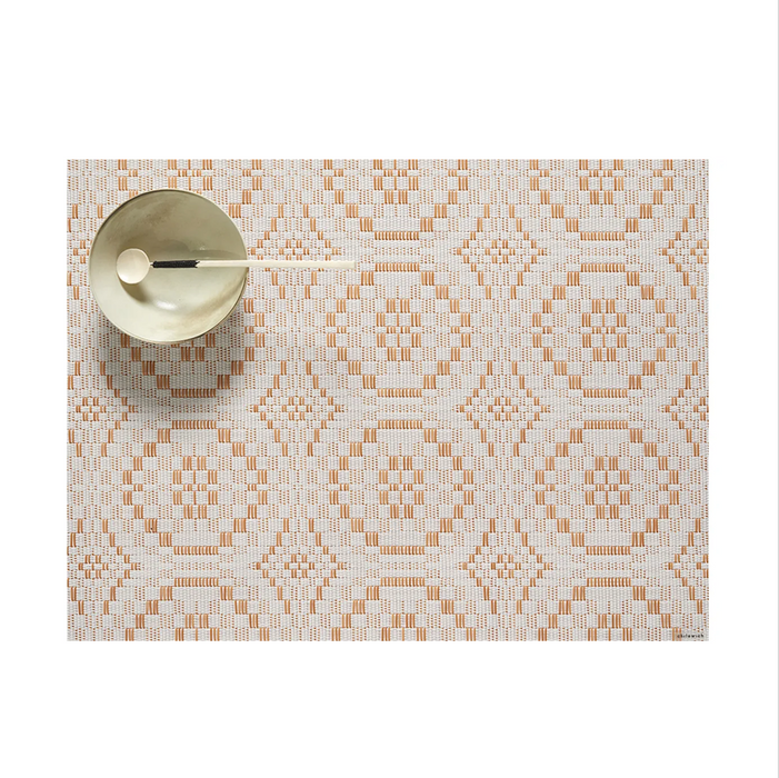 Chilewich Table Mats - Overshot / Rectangle / Butterscotch