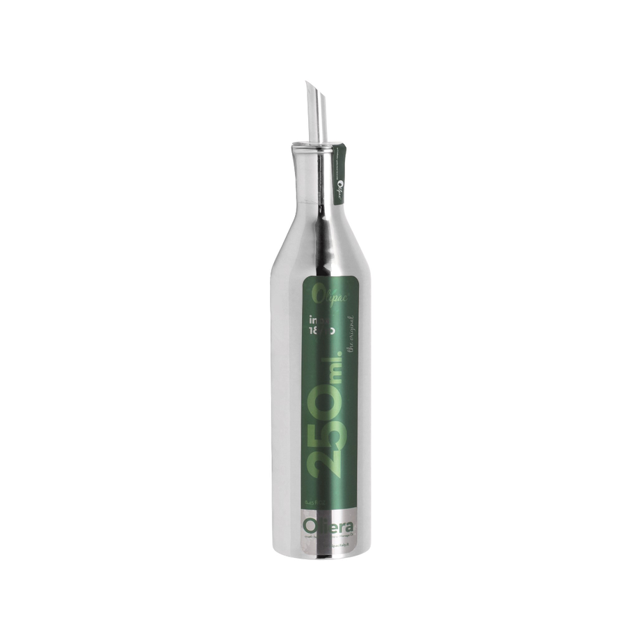 Olipac Cruche à Huile d'Olive en Acier Inoxydable avec Bec Verseur - 250 ml