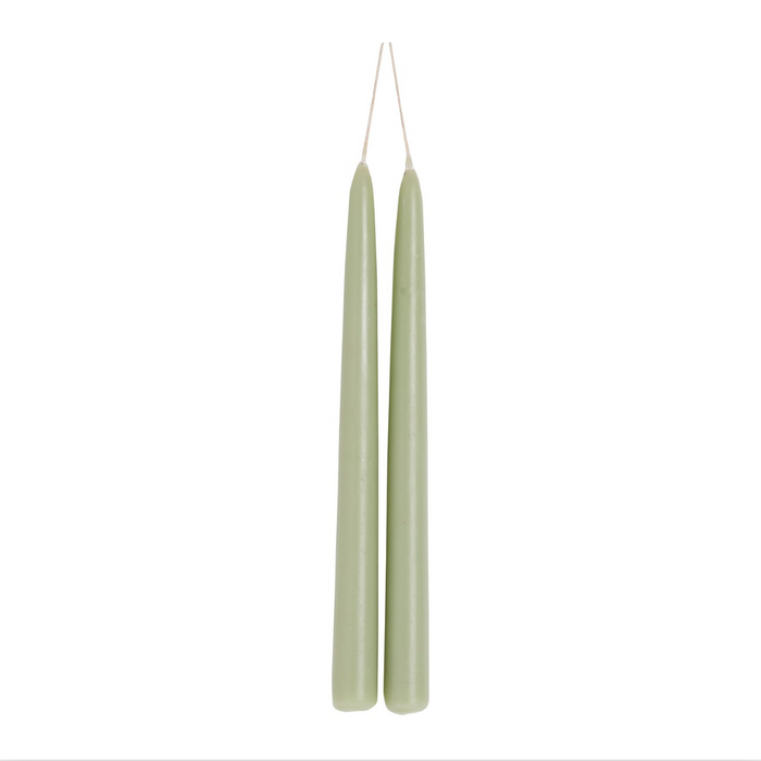 Tapered Dinner Candle 24cm / 9.5" - Sage (pair)