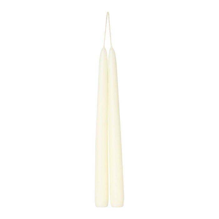 Tapered Dinner Candle 24cm / 9.5" - Ivory (pair)