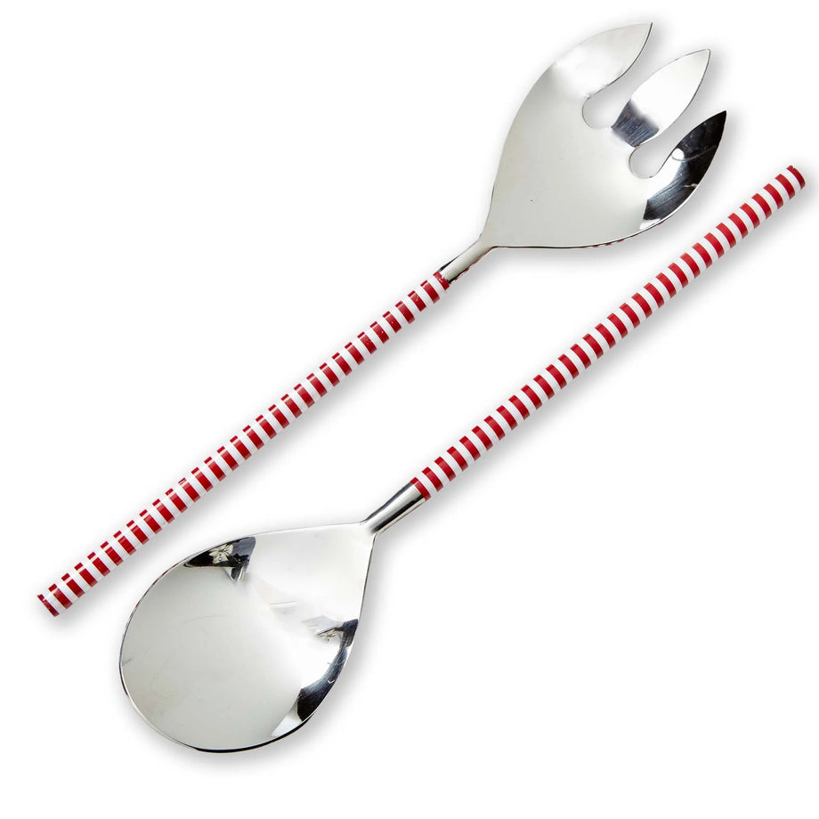 TAG Serving Utensil Set Of 2 - Candy Stripe