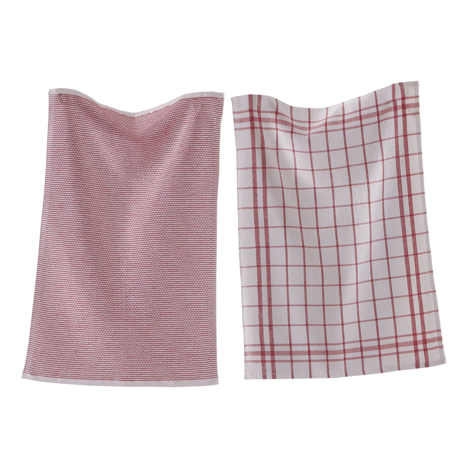 Tag Classic Terry Dishtowel set of 2 - Red