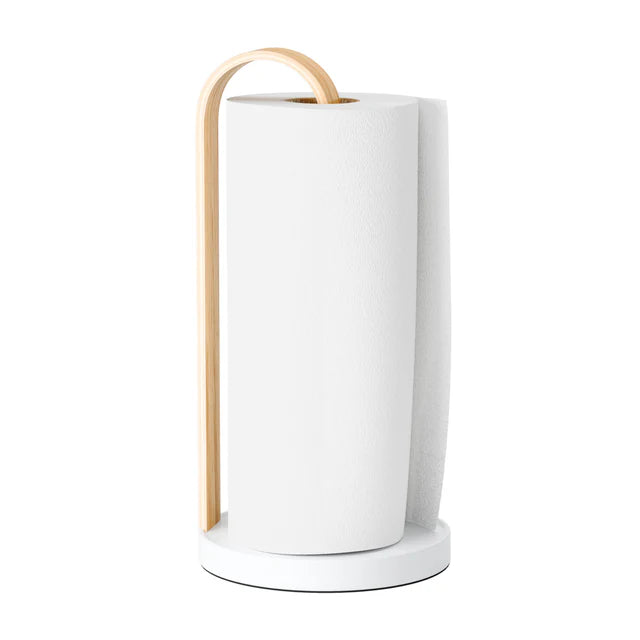 Umbra Bellwood Paper Towel Holder - White-Natural