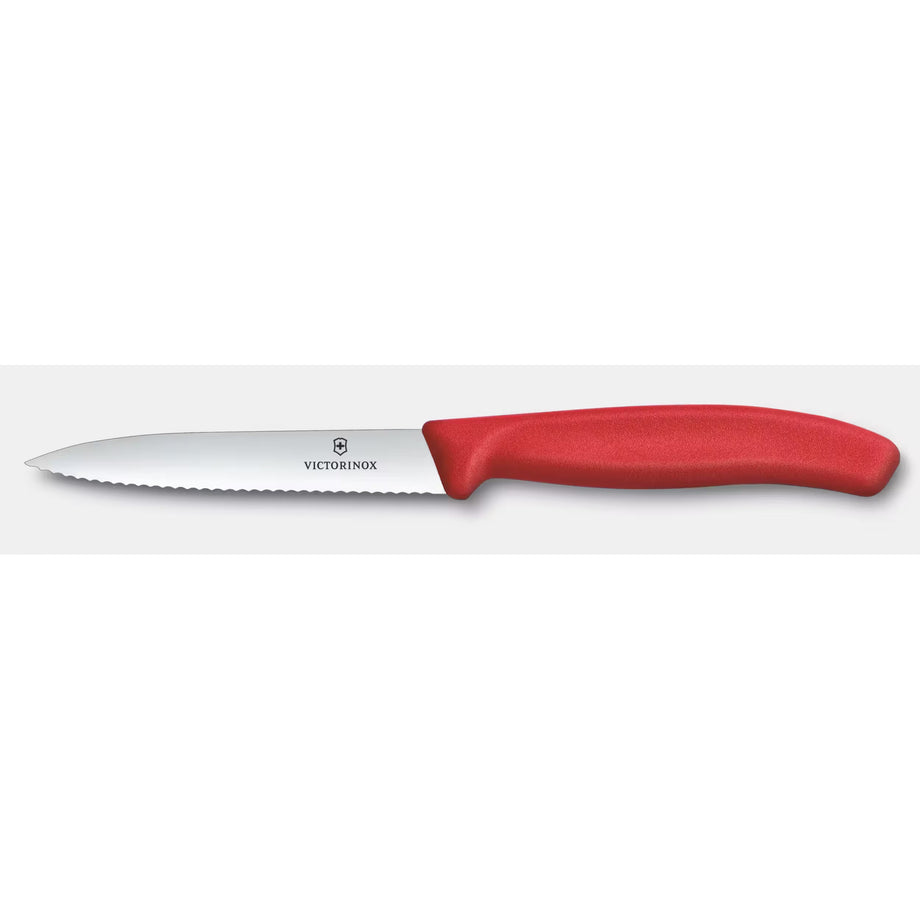 Victorinox Couteau d'office à lame droite 4" - Rouge