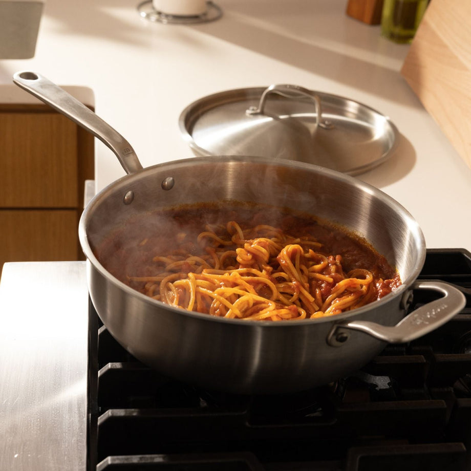 MADE IN Cookware 5 QT 5-ply Stainless Steel Saucier - PREORDER