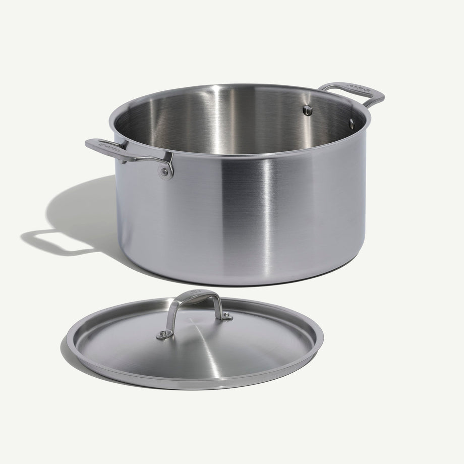 MADE IN Cookware 12 QT 5-ply Stainless Steel Stock Pot