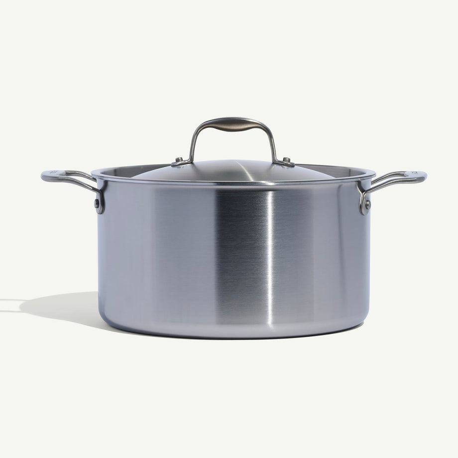 MADE IN Cookware 6 QT 5-ply Stainless Steel Stock Pot