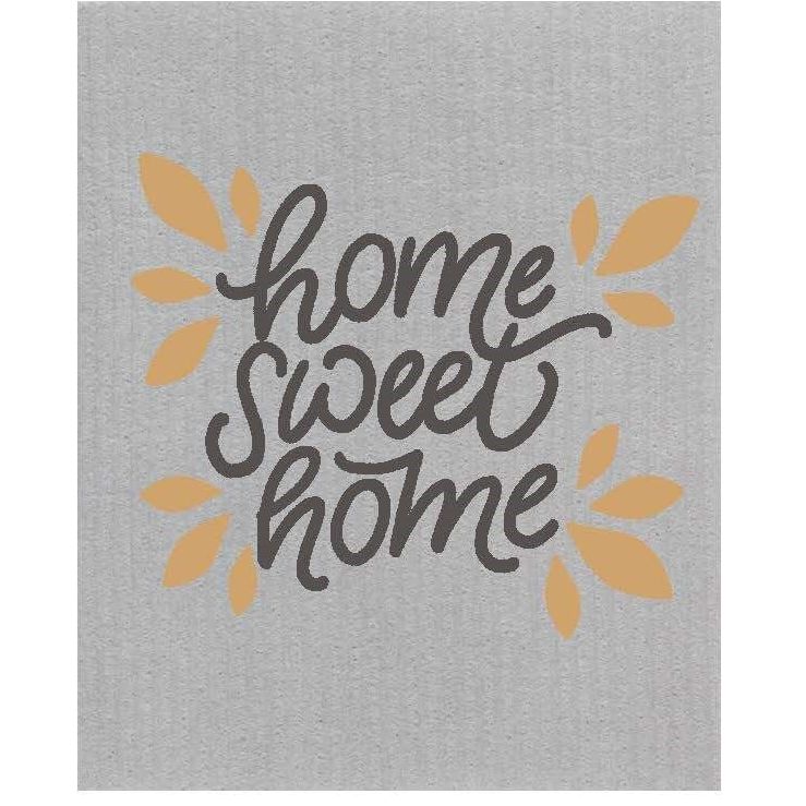 Wet-it Swedish Cloth - Home Sweet Home Gold Leaf / Grey