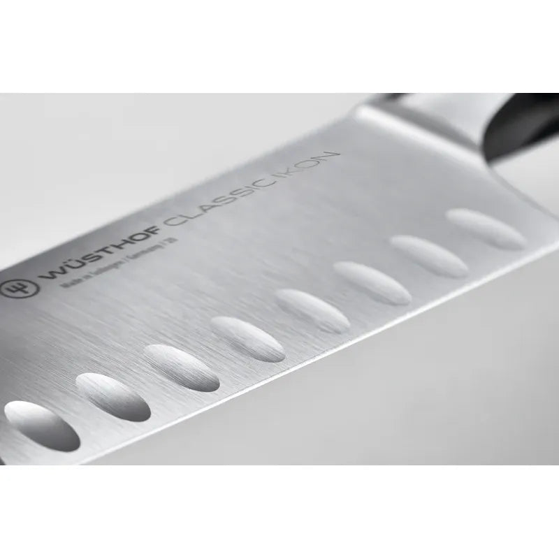 Wusthof Classic Ikon 5" Hollow Ground Santoku Knife - Noir