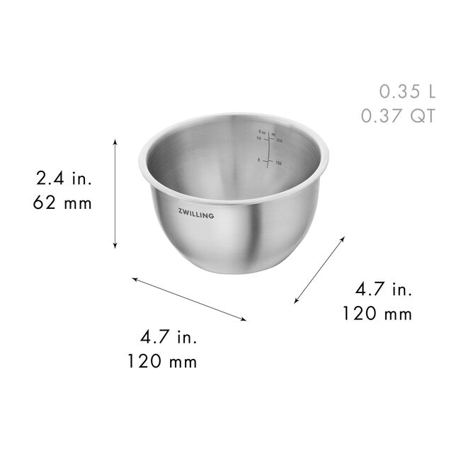 Zwilling Fresh & Save Stainless Steel Bowls set of 3 - Silver