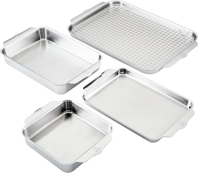 All-Clad Tri-Ply Stainless Steel Bakeware set of 5 Piece