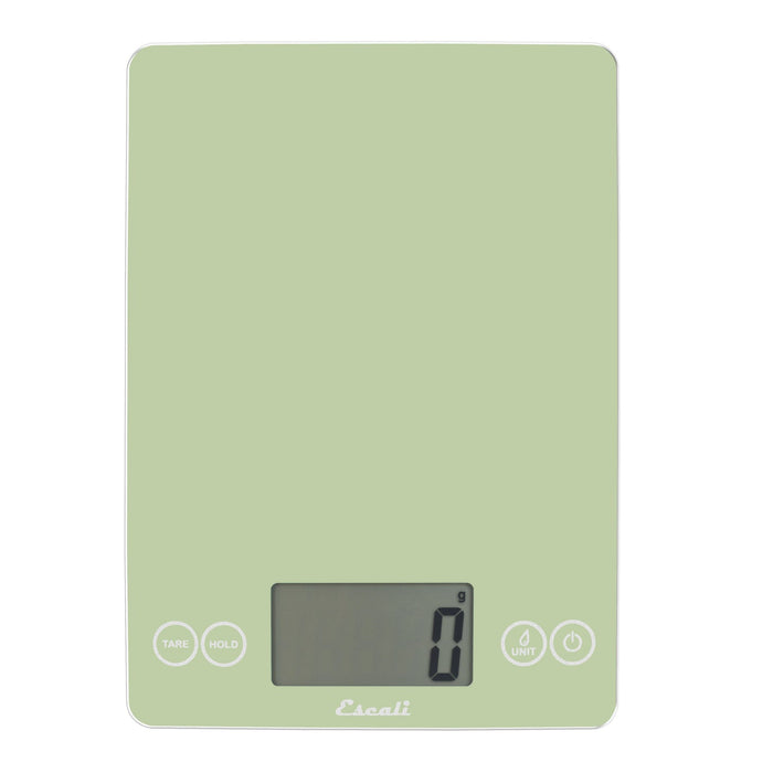 Escali Arti Digital Glass Scale Classic Green - 15lb / 7kg- Floor Model