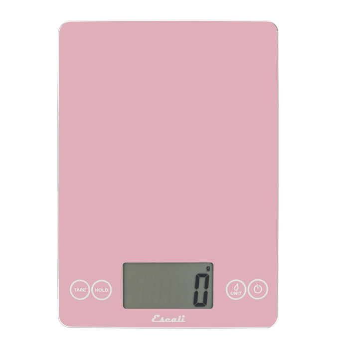 Escali Arti Digital Glass Scale Classic Pink - 15lb / 7kg - Floor Model