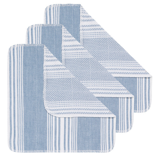 Now Designs Scrub-It Dishcloths Set of 3 / Slate Blue