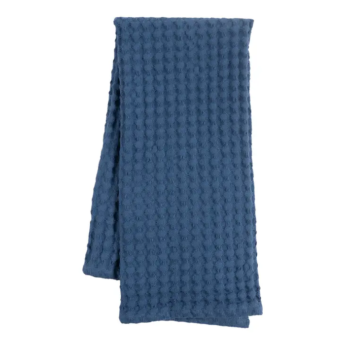 KAF Monaco Cotton Jumbo Waffle Kitchen Towel - Dutch Blue