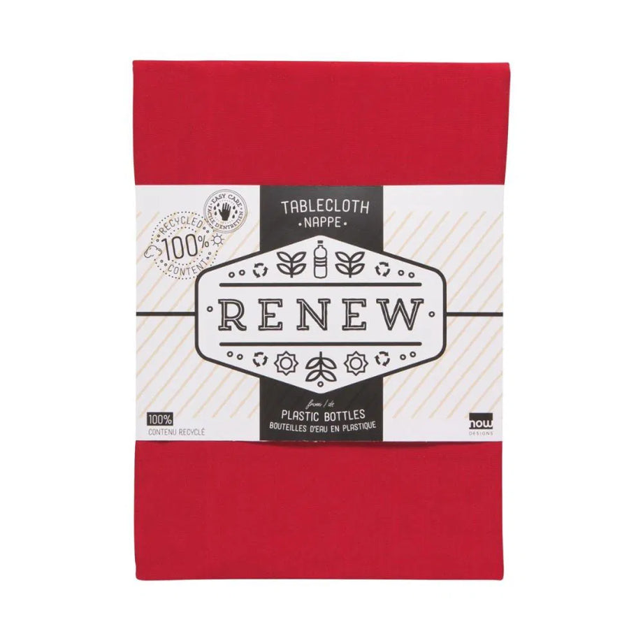 NOW Designs Renew Tablecloth - Chili Red 60" x 90"