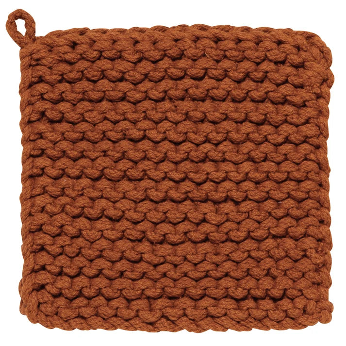 Danica Heirloom Knit Potholder - Cinnamon Stick