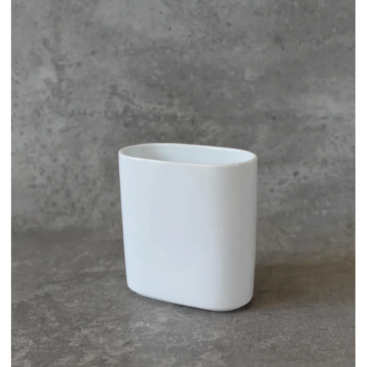 Porte-brosses ovale en céramique Murchison-Hume Deco