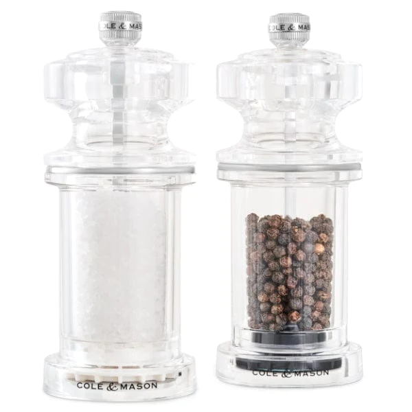 Cole & Mason 605 Acrylic 5.5'' Salt & Pepper Gift Set