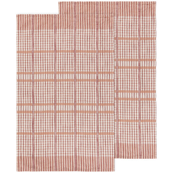 Danica Heirloom - Bisque Finley Check Dishtowels Set of 2