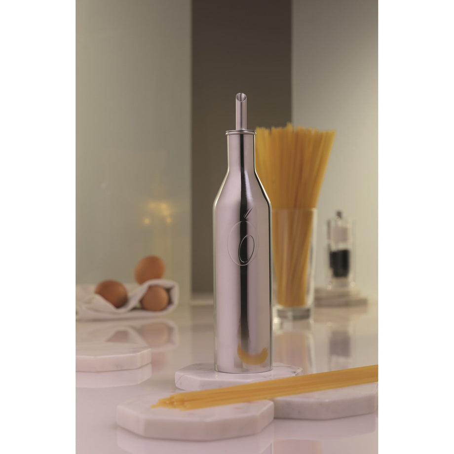 Olipac Cruche à Huile d'Olive en Acier Inoxydable avec Bec Verseur - 250 ml