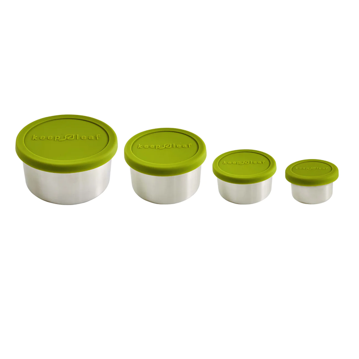 KEEP LEAF STAINLESS STEEL CONTAINER - Green / Small