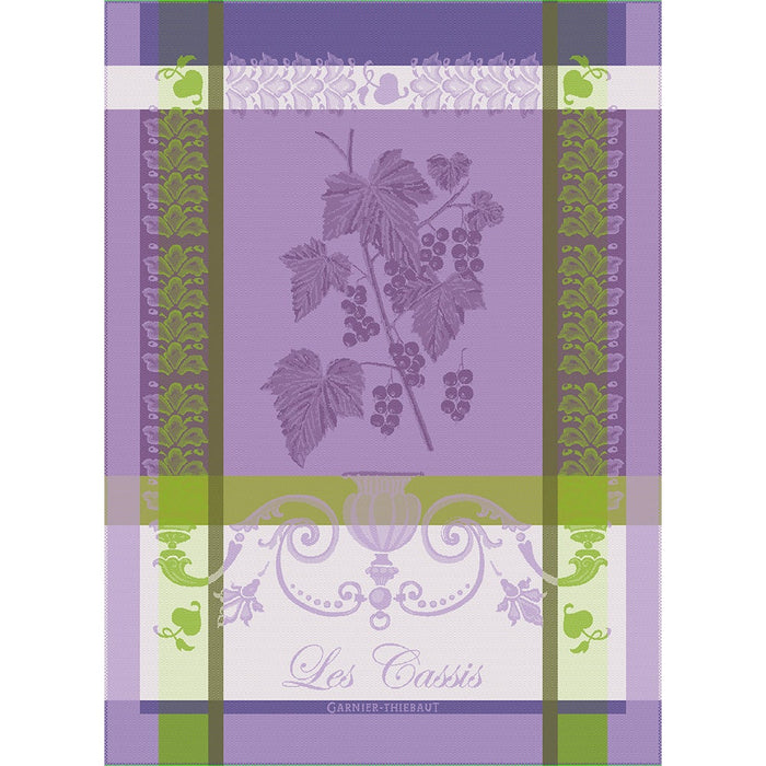 Garnier-Thibaut Kitchen Towel - Les Cassis Mauve