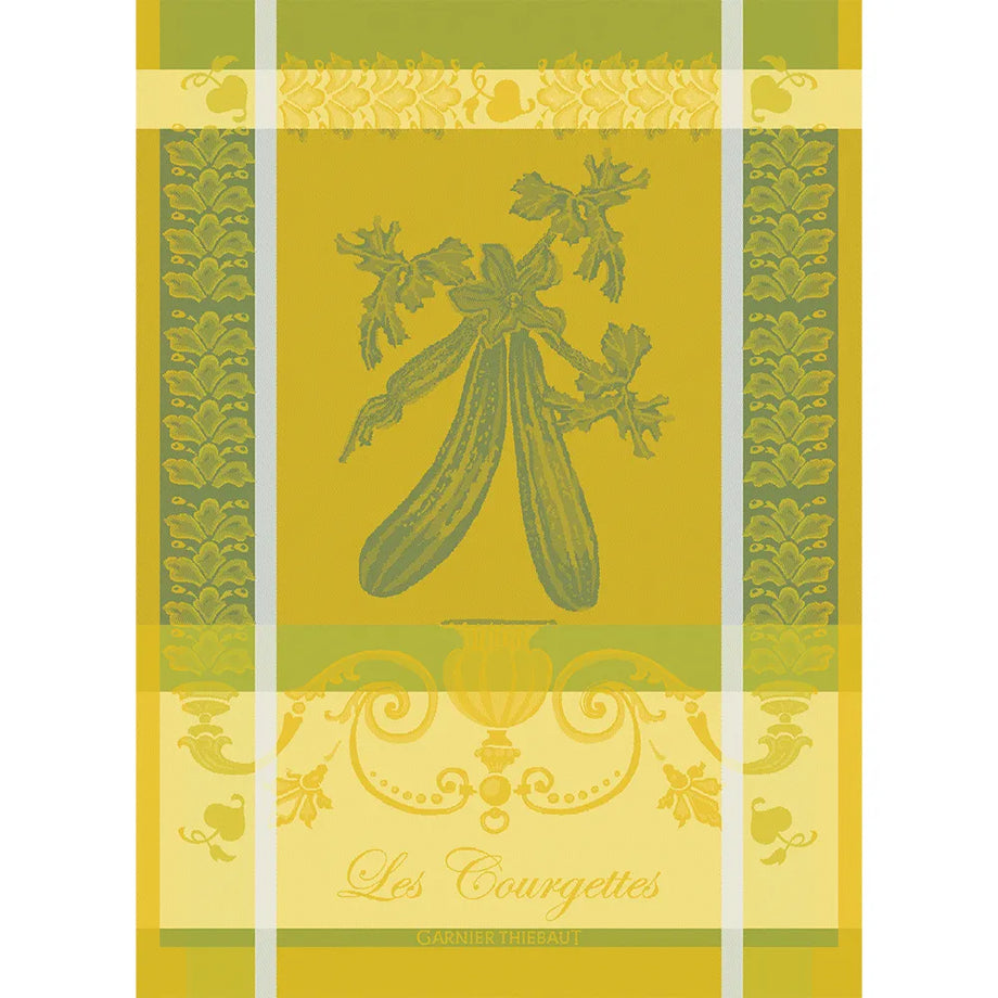 Garnier-Thiebaut Tea Towels - Les Courgettes Jonquille