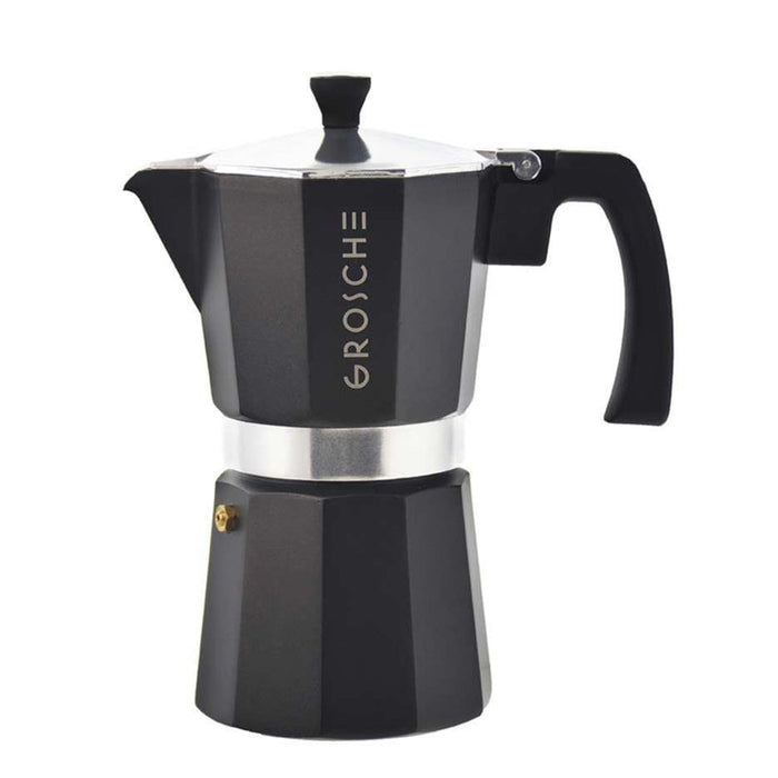 Grosche Milano Espresso Maker - Charcoal / 6-Cup / 9.3 fl. oz