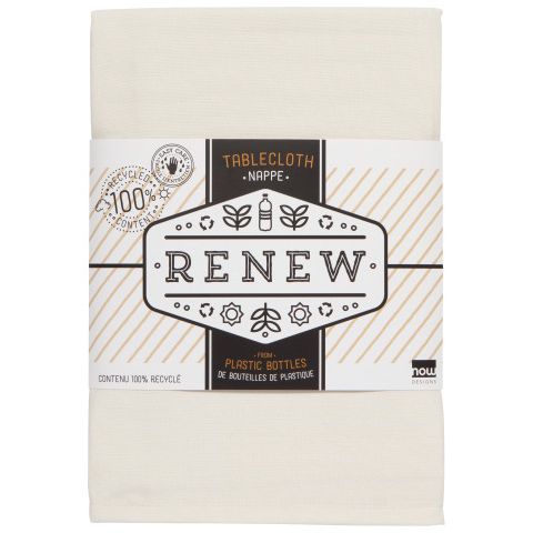 Nappe Renew de NOW Designs - Ivoire 55"x55"